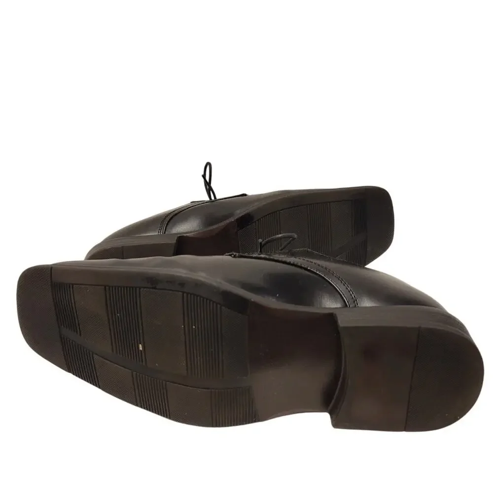 Alfani Men's Square Toe Derby Black Dress Shoe Size 10